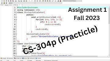 Cs304P Assignment 1 Solution Fall 2023  Cs304p Assignment No 1 Solution Fall 2023