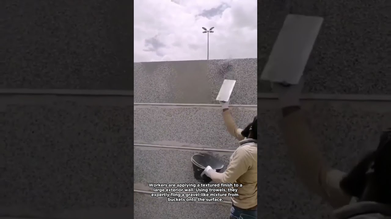 Applying A Textured Gravel Wall Finish