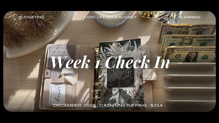 Week 1 Check in for December 2025 | Cash Unstuffing | $214
