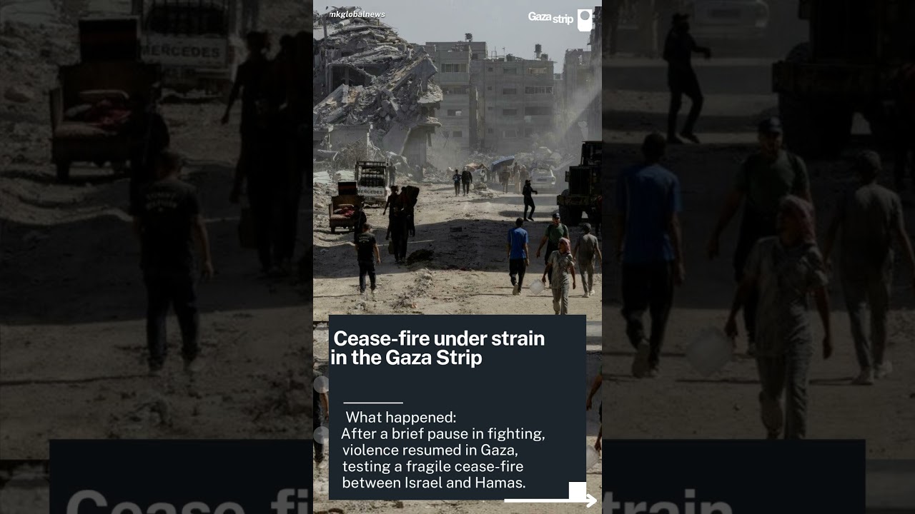 Cease-fire under strain in the Gaza Strip