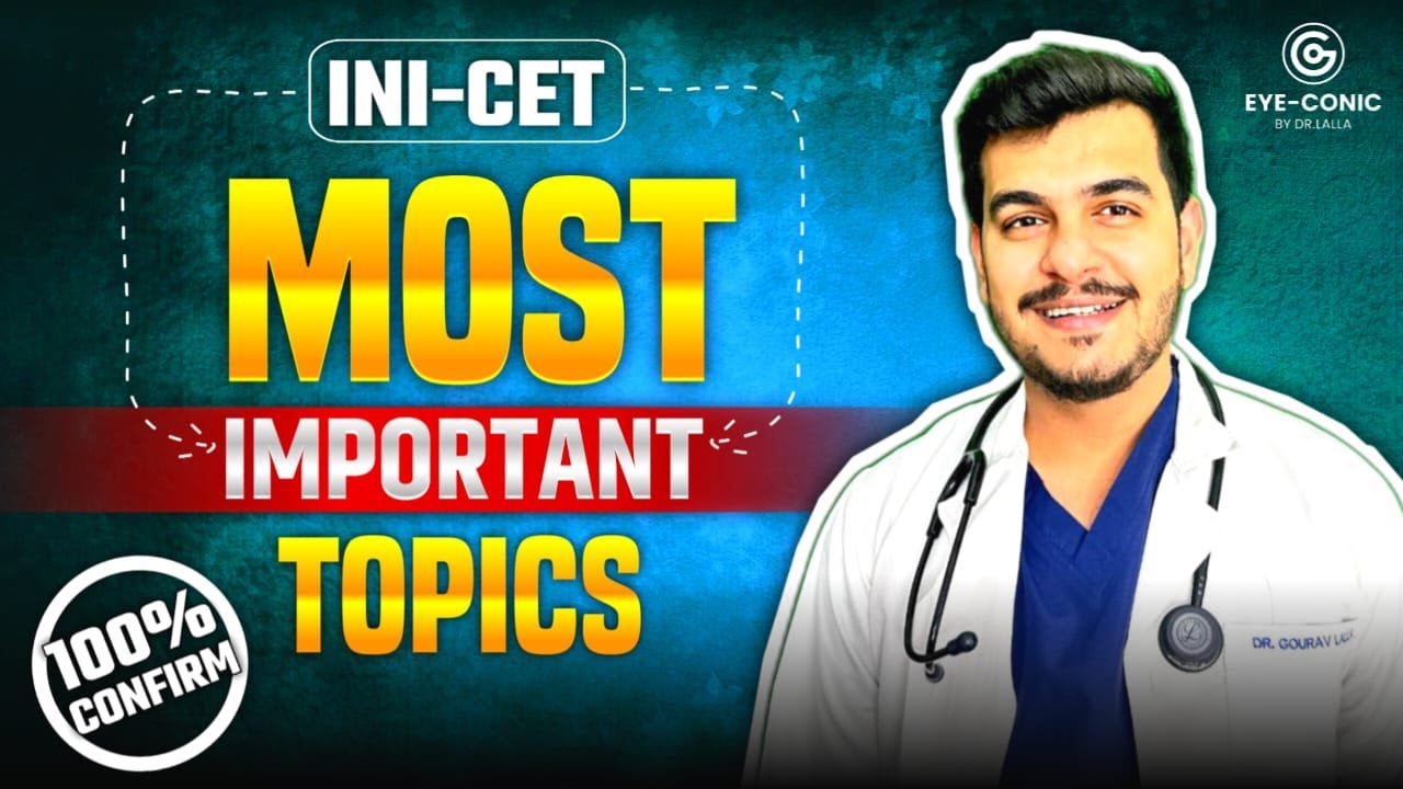 High-Yield Topics for INI-CET 2025 – Subject-Wise Most Expected #inicet2025 #aiims