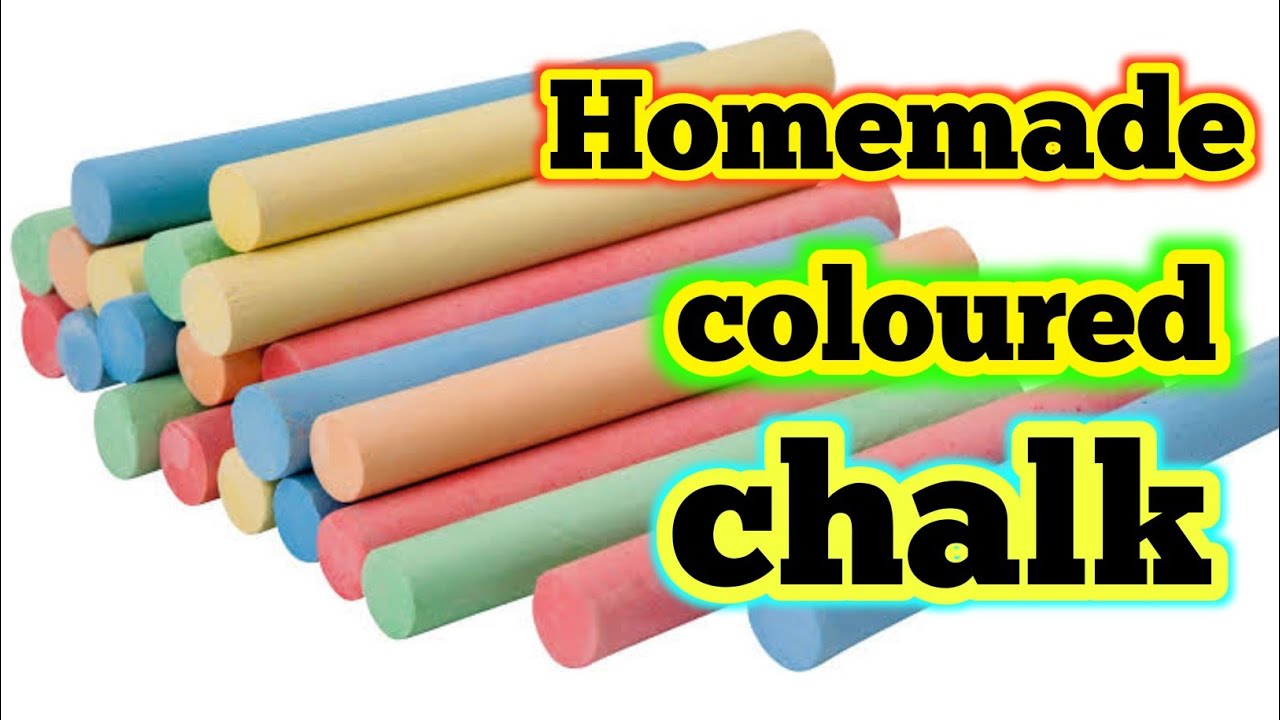 Diy homemade coloured chalk, How to make chalk at home