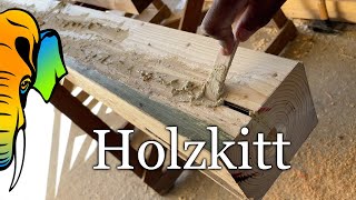 Holzkitt und Pfropfen | Löcher und Risse verschließen | Balkon - Teil 7