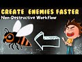 Create Enemies 10X Faster with This Non-Destructive Workflow! | Unity | Krita .