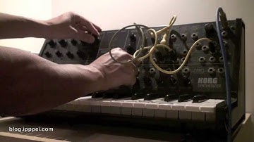 Korg MS-20 simple 3 tones loop #korgms20