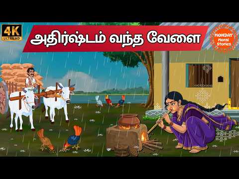 Tamil Stories - அதிர்ஷ்டம் வந்த வேளை - Tamil Moral Stories | Monday Moral Stories Tamil | Kathigal