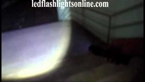 Video Sample 5 mode CREE T6 1000Lm Waterproof Led Flashlight Led Torch lamp