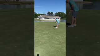 Oversize Rob buddy putt come up sort tour 18 golf course