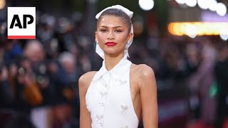 Zendaya on learning about tennis at 'Challengers' premiere in London