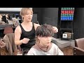 この髪の美容室でのオーダー方法を教えてもらいました。