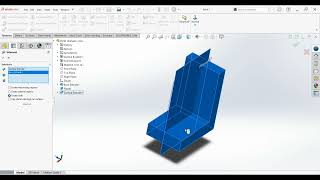 12.Rib Shell Wrap Intersect in Solidworks