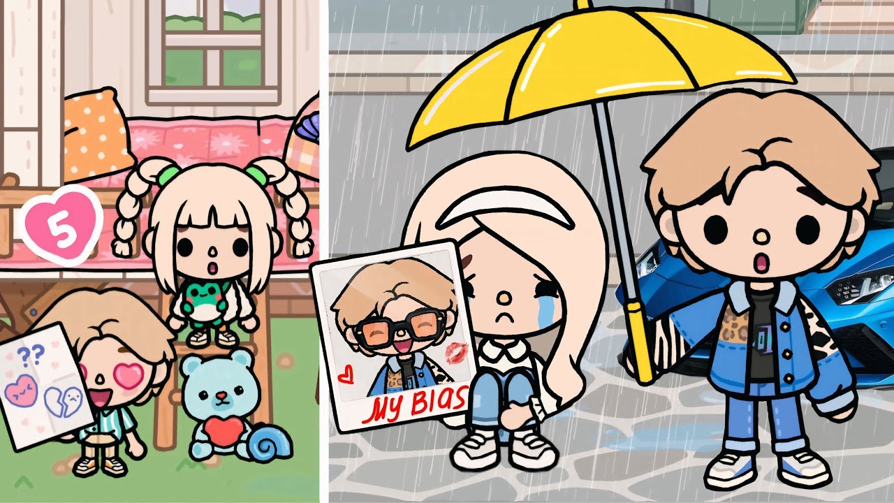 What!? My Bias My Best Childhood Friend?😱🥺🎶 | Toca Story | #tocaboca #tocaboca #tocalovestory 