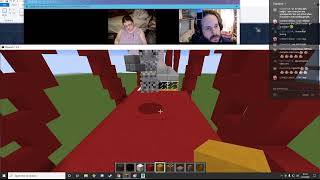 Brianna & Rich's Minecraft Creative ep 64 (Building Forth rail bridge)