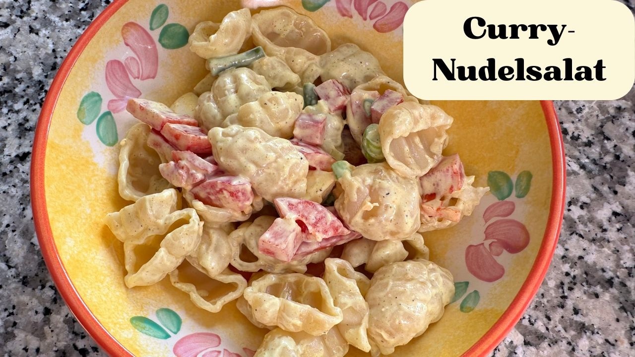 Curry Nudelsalat, lecker 😋| Das Ei hat sich versteckt 😂| Bosch Cookit