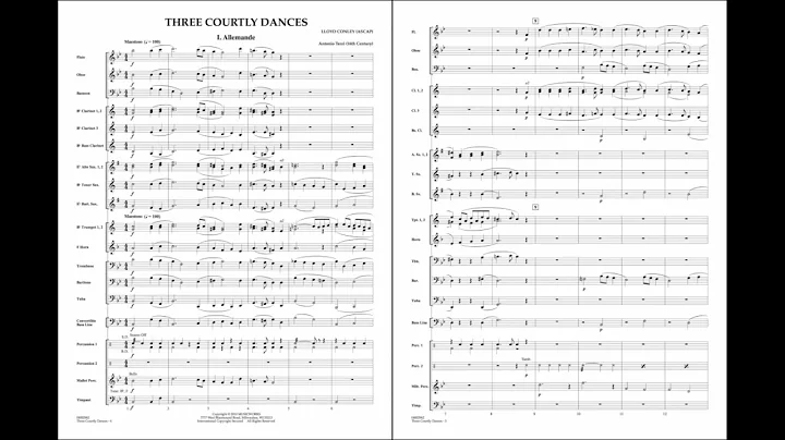 Three Courtly Dances by Lloyd Conley
