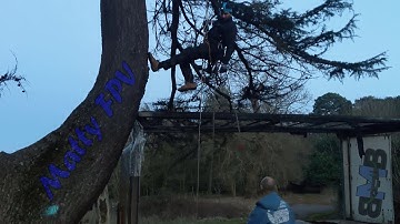 Drone Recovery with Professional Climber AT NIGHT! | Hyperlow Vert Freestyle V2 | FPV Freestyle UK