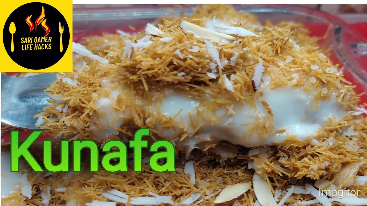 vermicelli kunafa recipe arabic style dessert by sari qamer No Cheese