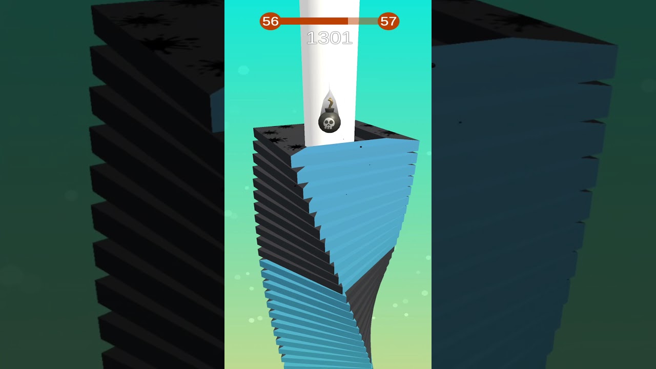 Stack Ball - Blast through platforms ! Walkthrough Levels 56 