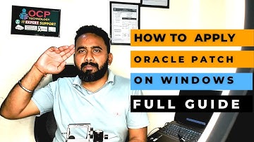 How to apply Oracle Patch in windows #patch #oracle #oracledba