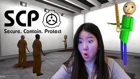 Playing SCARY GAMES | SCP Containment Breach & Baldi