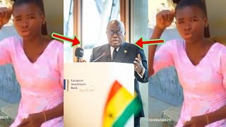 'Woy3 Kronfo) We are tired of U, Go away' How this SHS Student d!sgraced Nana Addo in public shøcks