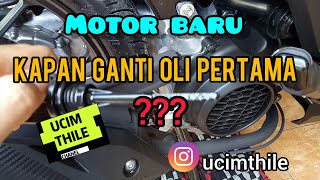 Kapan ganti oli pertama pada motor baru??