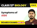 Symptoms of AIDS - Human Health and Disease | Class 12 Biology