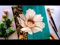 Beautiful Flower Painting | Acrylic Painting Tutorial