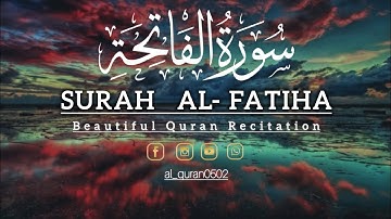 Surat Al-Fatihah (The Opener) | Mishary Rashid Alafasy |Uthmani mushaf quran  | سورة الفاتحة