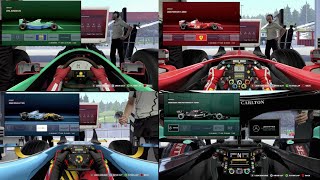 All Classic Cars on F1 2020: Engine Start Up Sound + Going Through Eau Rouge