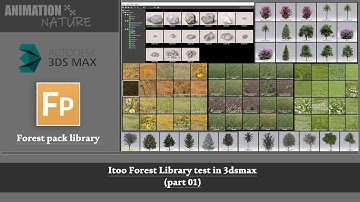 iToo forest pack library meadows test in 3dsmax2020 part 1 | #3dsmaxtutorial #tips #tricks