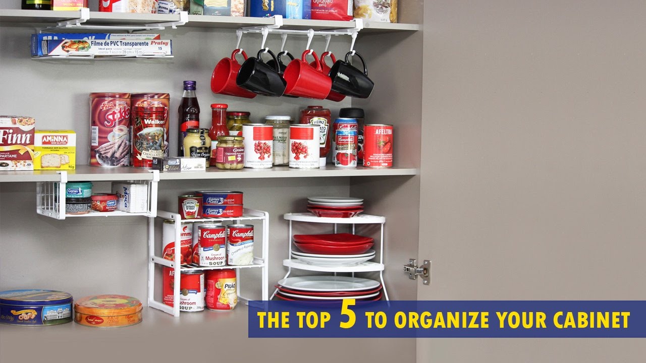 THE TOP 5 TO ORGANIZE YOUR CABINET - YouTube