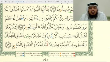 تلقين وأحكام سورة الحديد من الآية 28-29 / بصوت جهاد الرحمن صديق علي