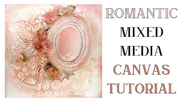 How to Make a Romantic Mixed Media Canvas for a Loved Photo