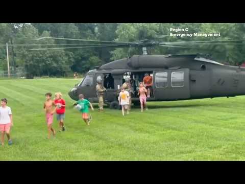 Helicopters rescue Camp Taum Sauk campers from rising floodwaters