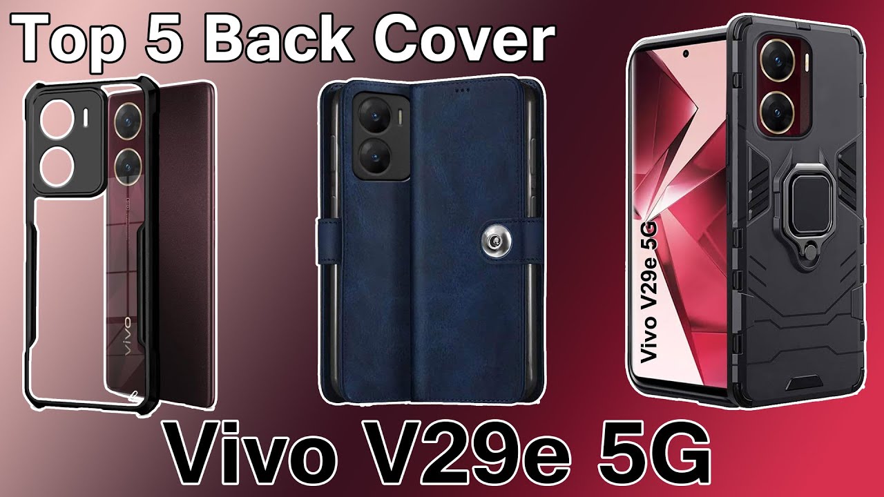 Vivo V29e 5G Best Back Cover Case Transparent Back Cover Leather Finish