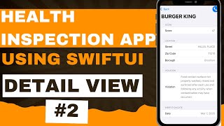 Make a Restaurant Health Inspection App Tutorial #2 - Detail View | NYC Open Data API