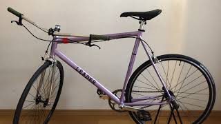 LEADER BIKE 722TS Heritage Lo。にタイヤとハンドルとステムを移植してみた。シングルスピード最高かよっ