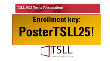 TSLL2025 Moodle Tutorial