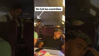 Inoxtag fuit les contrôleurs dans le train !!