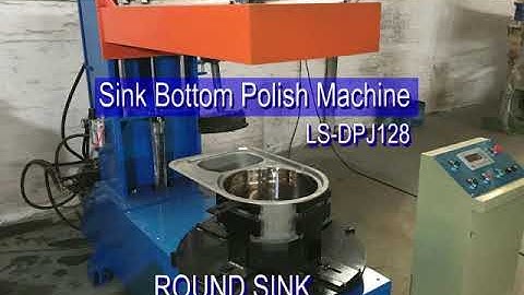 Stainless steel sink bottom and inside wall polish machine,sink polishing machine, Ennaide Machine