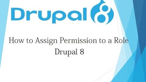 Drupal 8 Tutorial for Beginner Lesson-33: How to Assign Permission to a Role in Drupal 8 - Hindi