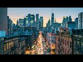NYC Manhattan Skyline CItyscape at Night New York City Lights