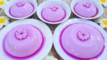 Làm Món Tráng Miệng Mềm Tan Thơm Béo Từ Sữa Tươi Và Nước Cốt Dừa Rất Ngon Và Dễ