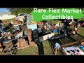 Picking rare collectibles at the flea market  treasure hunting for antiques  shop with me