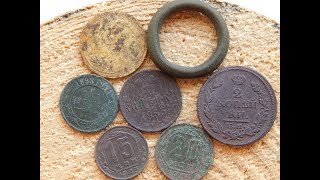 Поиск монет металлоискателем   Окопы северного Донбасса Украины