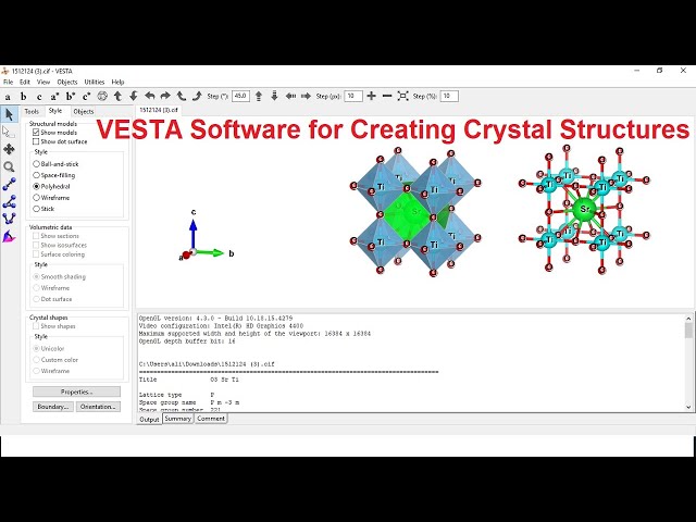 VESTA Tutorial for Creating Crystal Structures #VESTA_Software class=