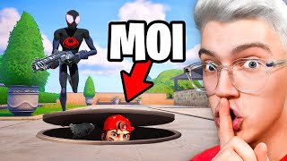 Je M'INCRUSTE dans le CACHE CACHE d'un YOUTUBEUR sur FORTNITE