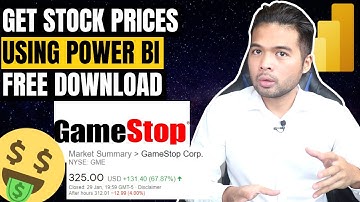 Monitor GAMESTOP + other stock prices using REST API in Power BI // Beginners Guide to Power BI 2021