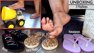 ●Unboxing & Review● 3 Pairs Of FlipFlops From Roxy, Havaianas & Vero Moda